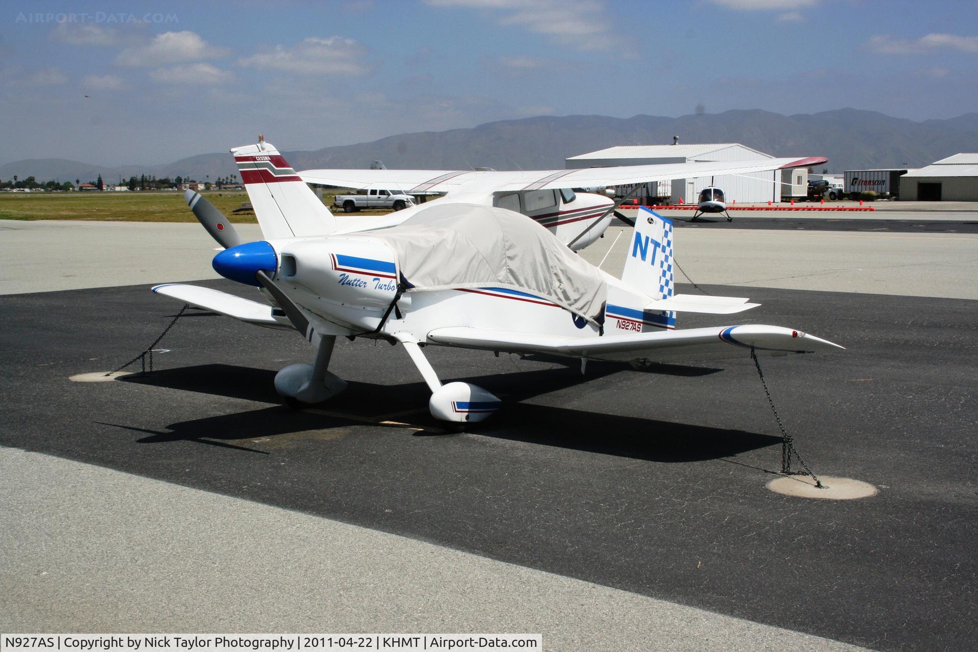 N927AS, 1981 Thorp T-18 Tiger C/N 927, Parked at Hemet