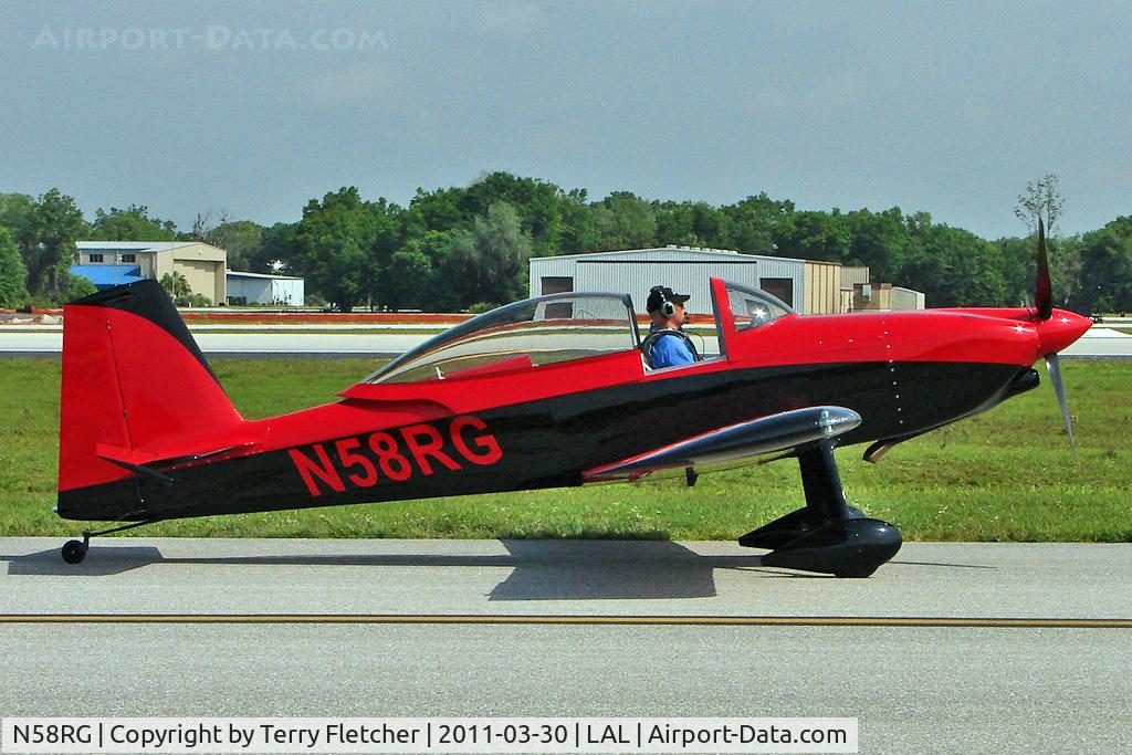 N58RG, Vans RV-8 C/N 80067, 2011 Sun n Fun  Lakeland , Florida