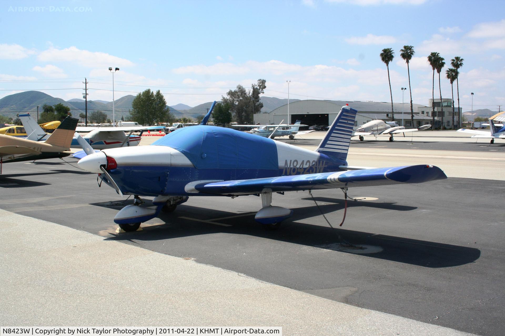 N8423W, 1965 Piper PA-28-180 C/N 28-2650, Sitting at Hemet