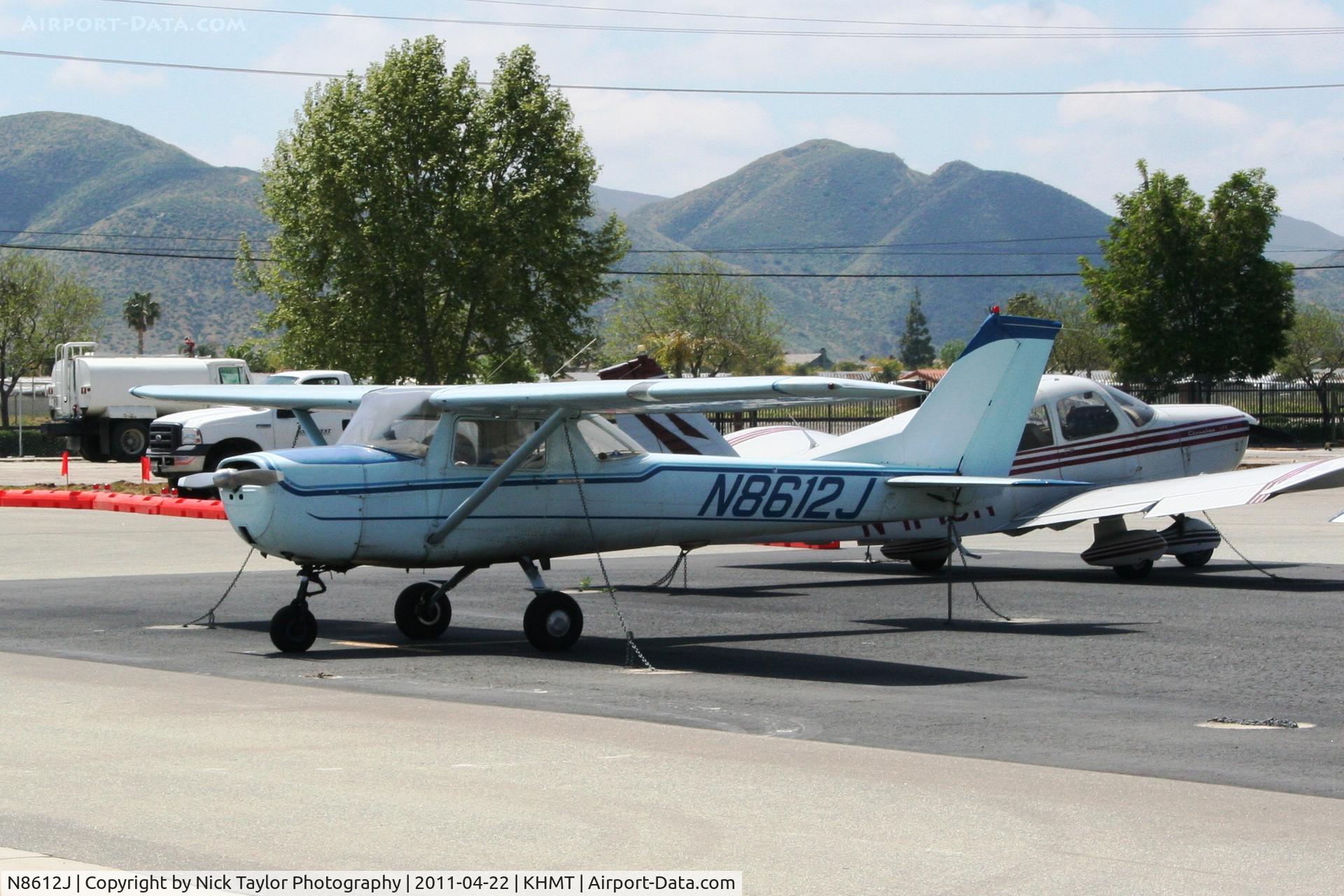 N8612J, 1967 Cessna 150G C/N 15066512, Parked at Hemet
