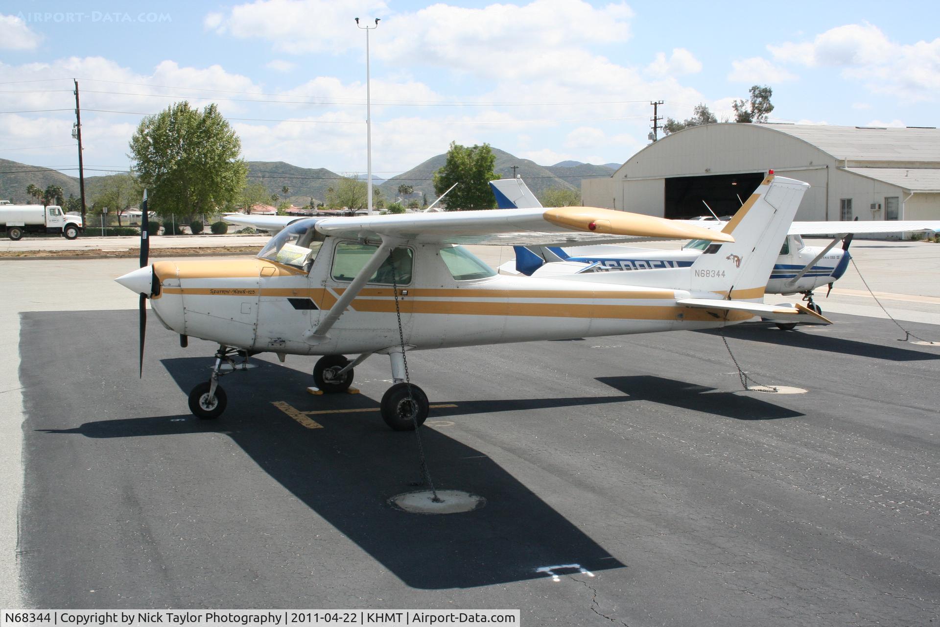 N68344, 1978 Cessna 152 C/N 15282271, Parked at Hemet