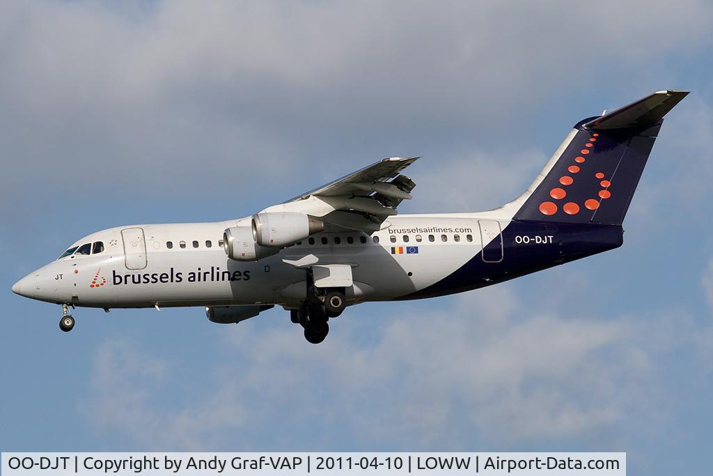 OO-DJT, 1996 British Aerospace Avro 146-RJ85 C/N E.2294, Brussel Airline Bae146
