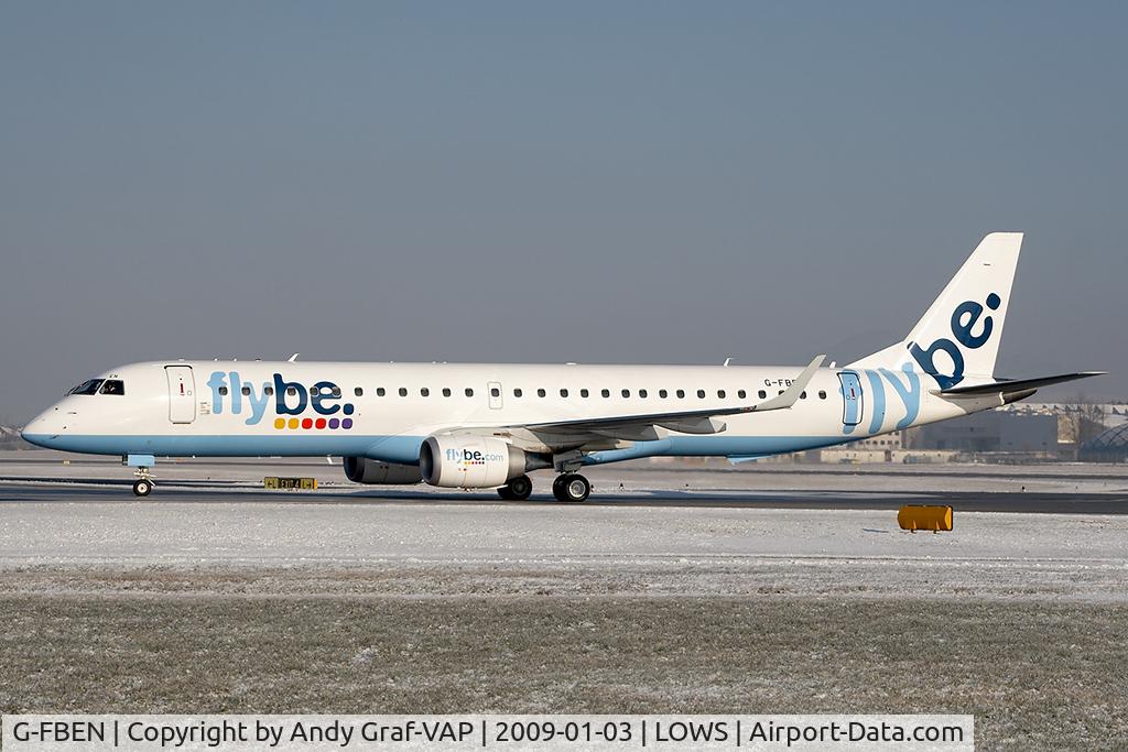 G-FBEN, 2008 Embraer 195LR (ERJ-190-200LR) C/N 19000213, FlyBe EMB195