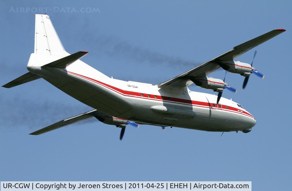 UR-CGW, 1964 Antonov An-12BP C/N 402410, Visitng Eindhoven for a military charter