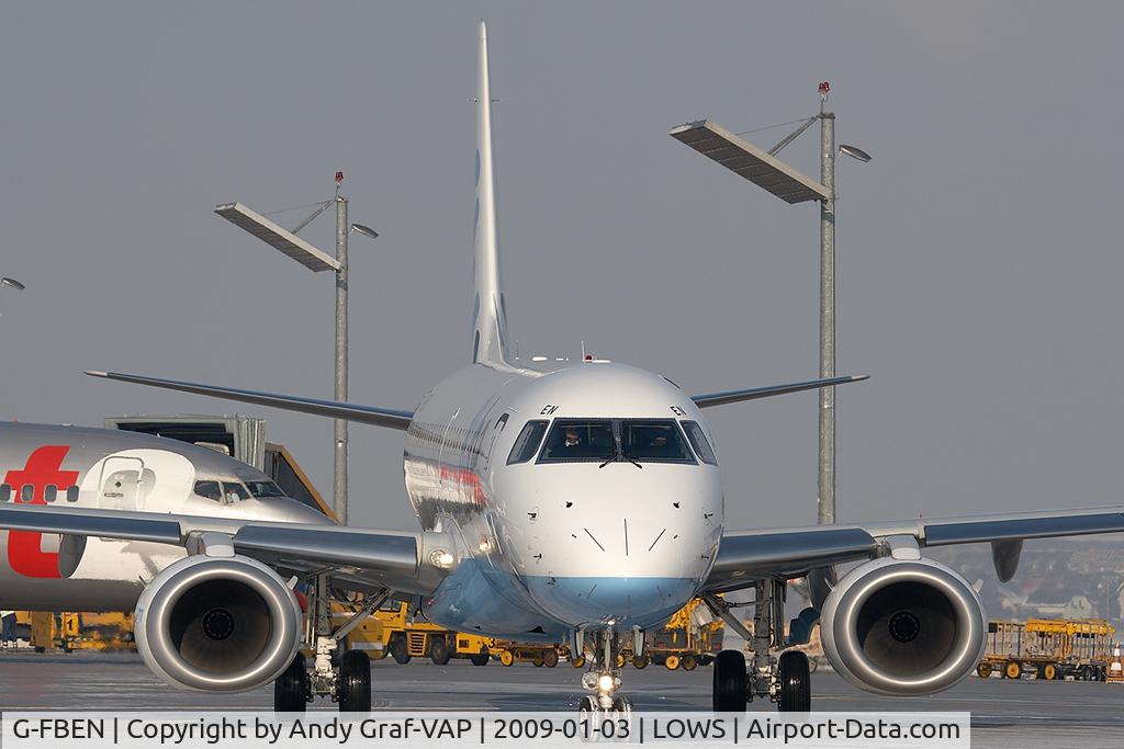 G-FBEN, 2008 Embraer 195LR (ERJ-190-200LR) C/N 19000213, FlyBe EMB195