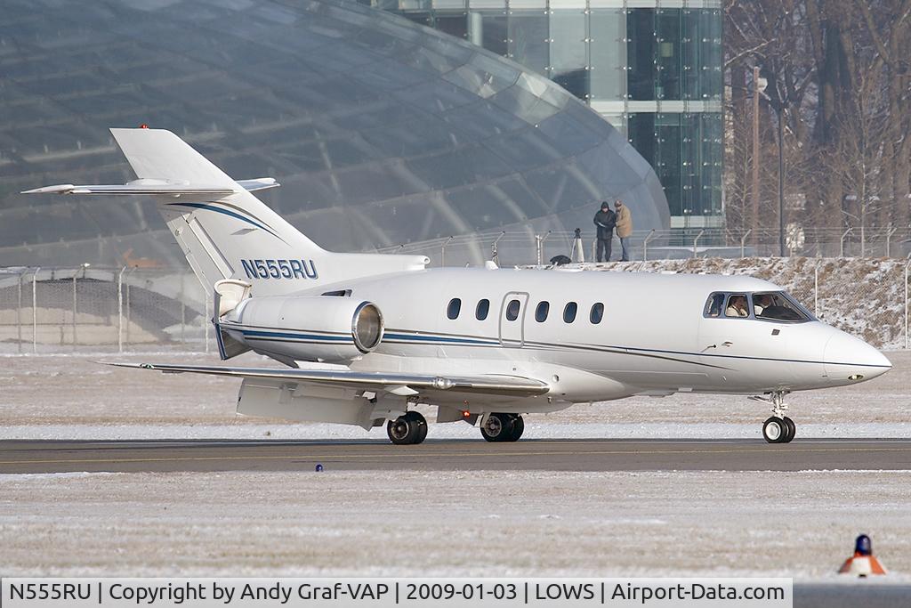 N555RU, 2008 Hawker 750 C/N HB-14, Bae125