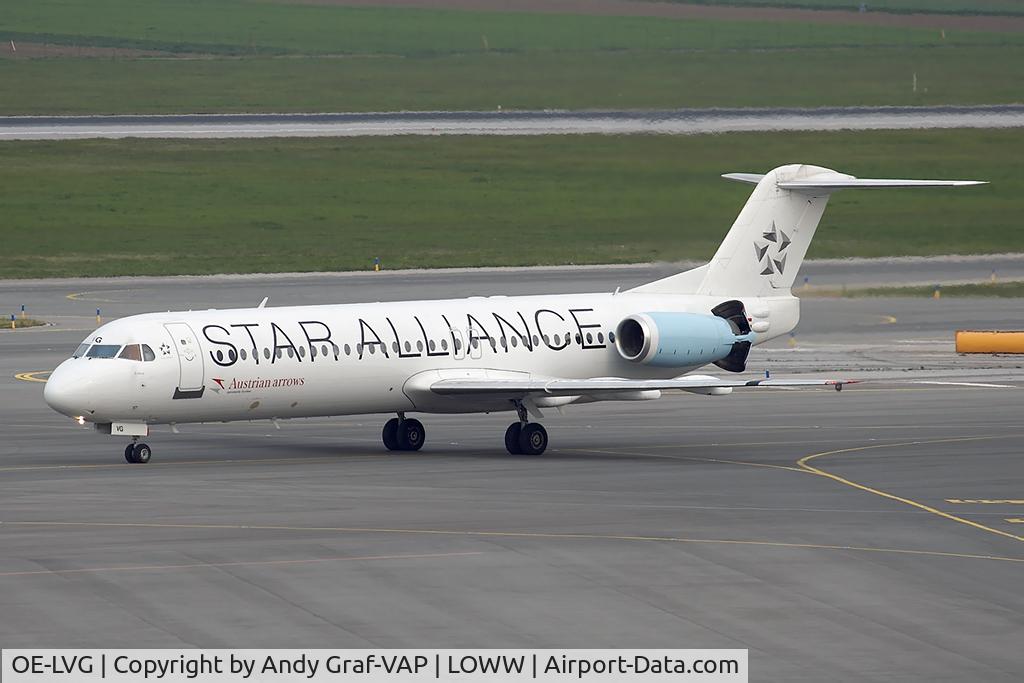 OE-LVG, 1994 Fokker 100 (F-28-0100) C/N 11520, Austrian Arrows F70