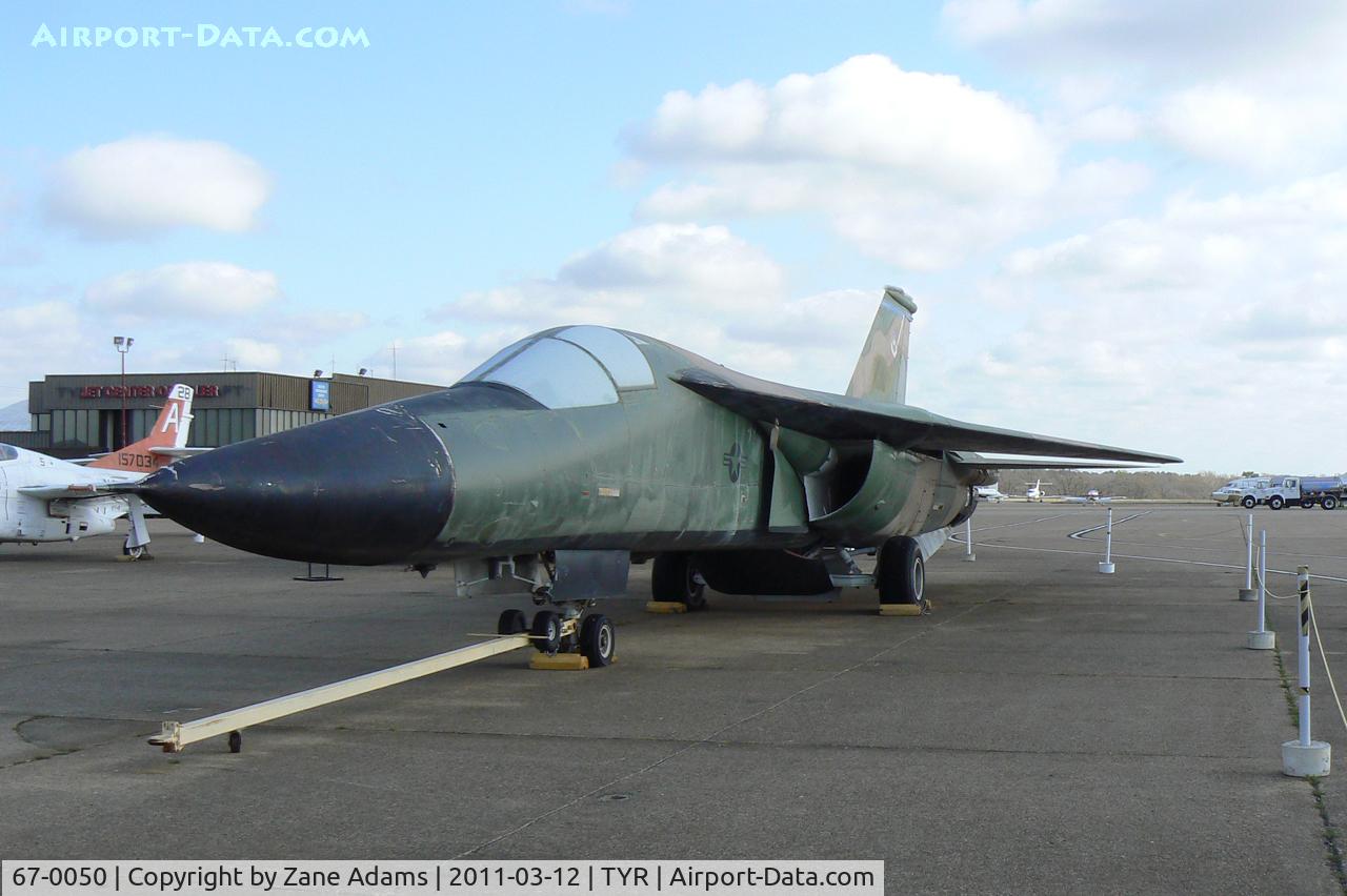 67-0050, 1967 General Dynamics F-111A Aardvark C/N A1-92, On display at the Historic Aviation Memorial Museum - Tyler, Texas