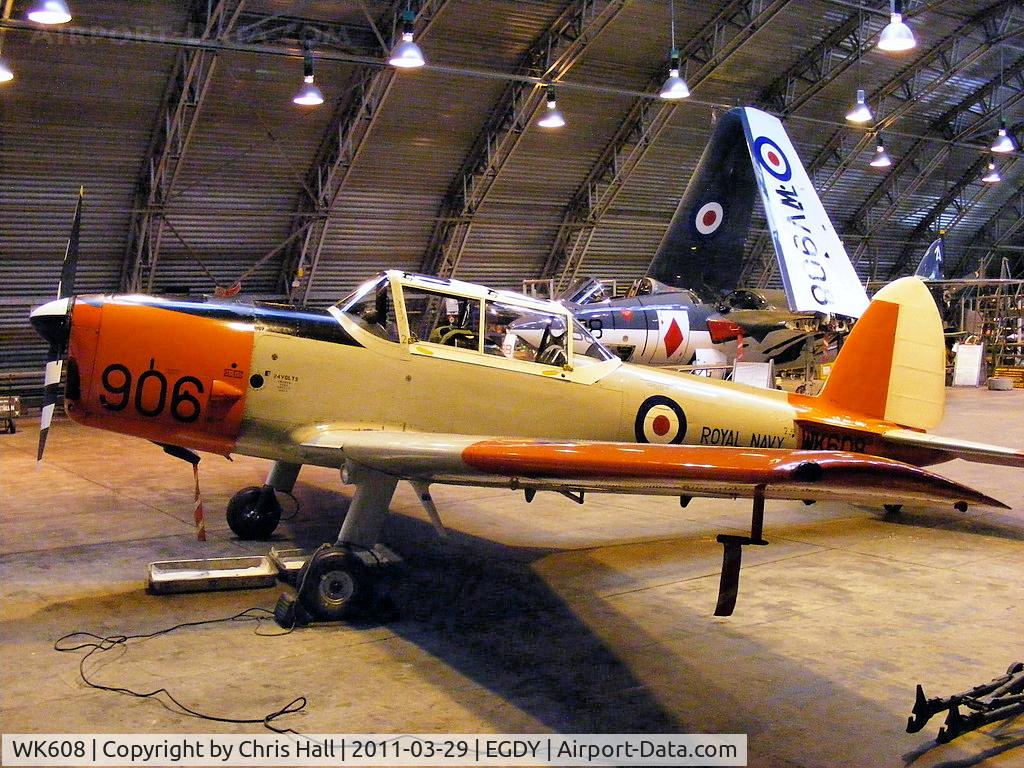 WK608, 1952 De Havilland DHC-1 Chipmunk T.10 C/N C1/0617, Royal Navy Historic Flight Chipmunk used for pilot training