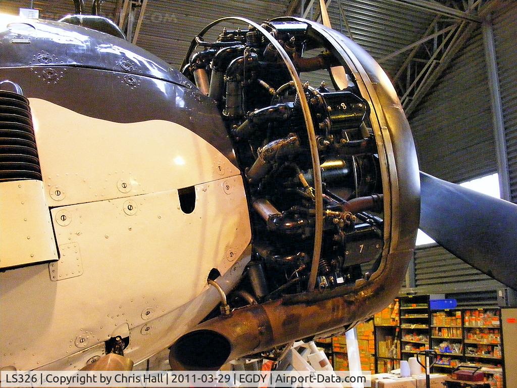 LS326, 1943 Fairey Swordfish Mk.II C/N Not found LS326, Bristol Pegasus IIIM.3 radial engine recently overhauled and ready for the 2011 display season
