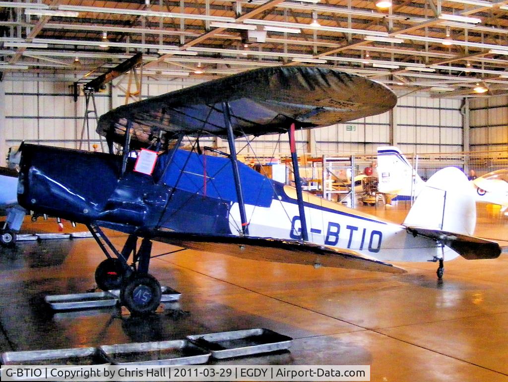 G-BTIO, 1946 Stampe-Vertongen SV-4C C/N 303, inside the 727 NAS Hangar