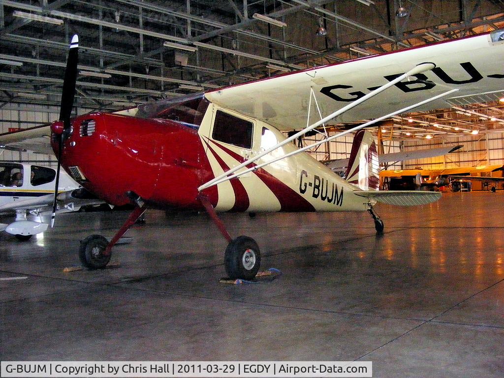 G-BUJM, 1946 Cessna 120 C/N 11784, inside the 727 NAS Hangar