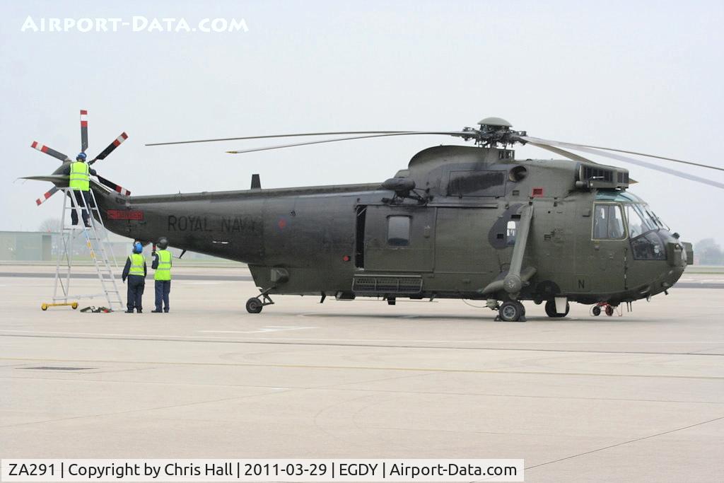 ZA291, 1979 Westland Sea King HC.4 C/N WA905, on the main Apron, used by 702 Sqdn & 845 Sqdn