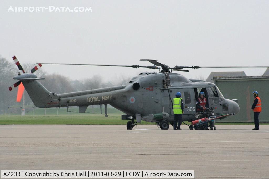 XZ233, 1977 Westland Lynx HAS.3S C/N 010, on the 815 Sqdn Lynx apron