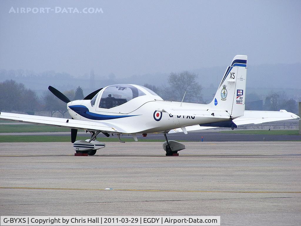 G-BYXS, 2001 Grob G-115E Tutor T1 C/N 82178/E, on the 727 NAS Apron