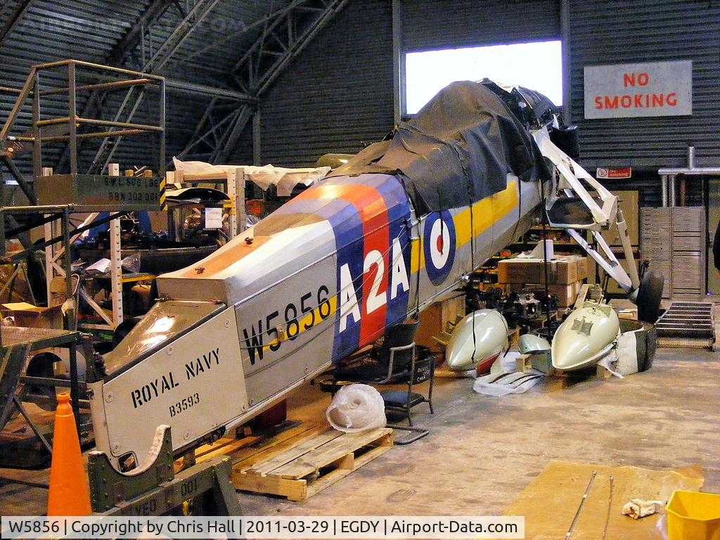 W5856, 1941 Fairey Swordfish Mk.II C/N B3593 Unconfirmed, The wings are at BAe Brough, hopefully to return 9.11, engine on overhaul, the aim is for this Swordfish to be airworthy again for 2012