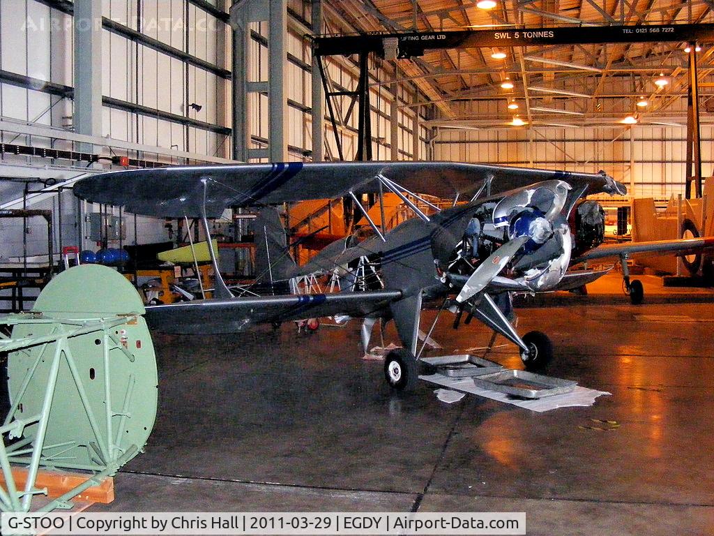 G-STOO, 2003 Stolp SA-300 Starduster Too C/N PFA 035-13870, inside the 727 NAS Hangar