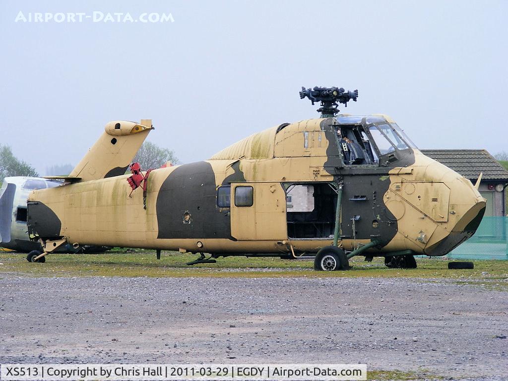 XS513, 1964 Westland Wessex HU.5 C/N WA182, Wessex HU.5 on the fire dump at Yeovilton
