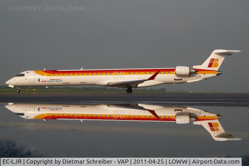 EC-LJR, 2010 Bombardier CRJ-1000ER NG (CL-600-2E25) C/N 19002, Air Nostrum CRJ1000 - reflection