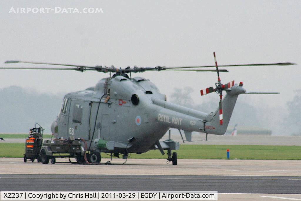 XZ237, 1977 Westland Lynx HAS.3S C/N 019, on the Main Apron, used by 702 Sqdn & 845 Sqdn