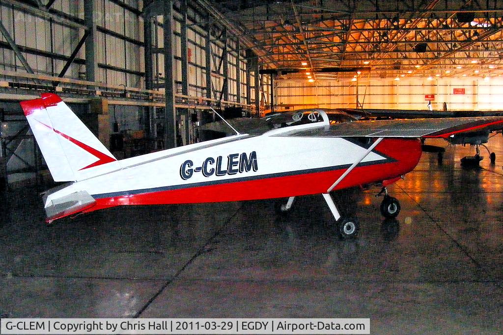 G-CLEM, 1964 Bolkow Bo-208A2 Junior C/N 561, inside the 727 NAS Hangar
