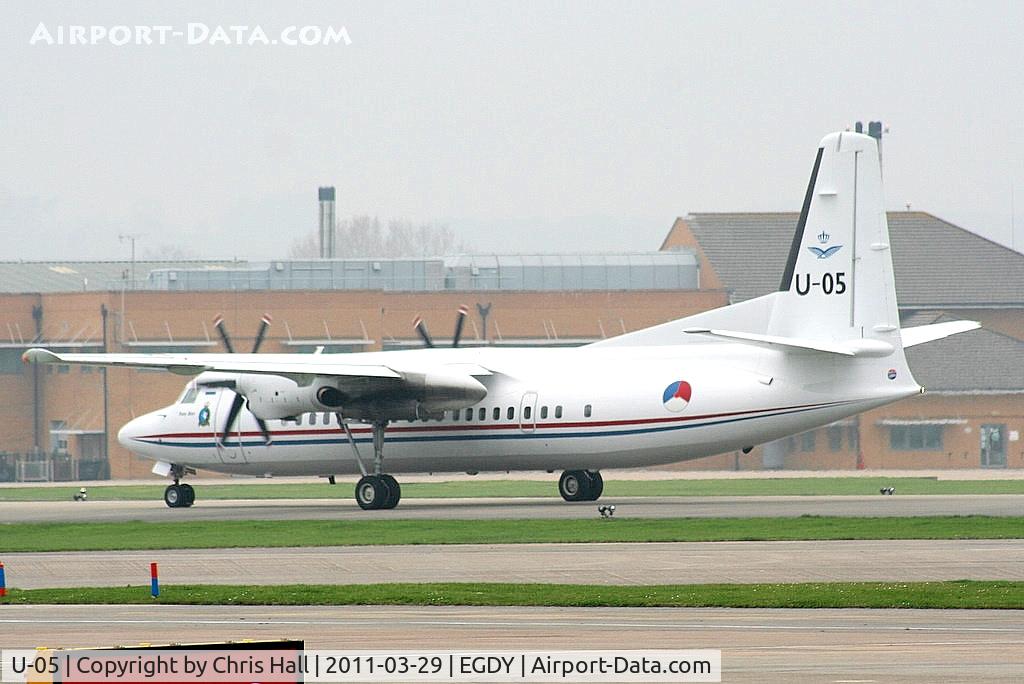 U-05, 1992 Fokker 50 C/N 20253, Royal Netherlands Air Force F50