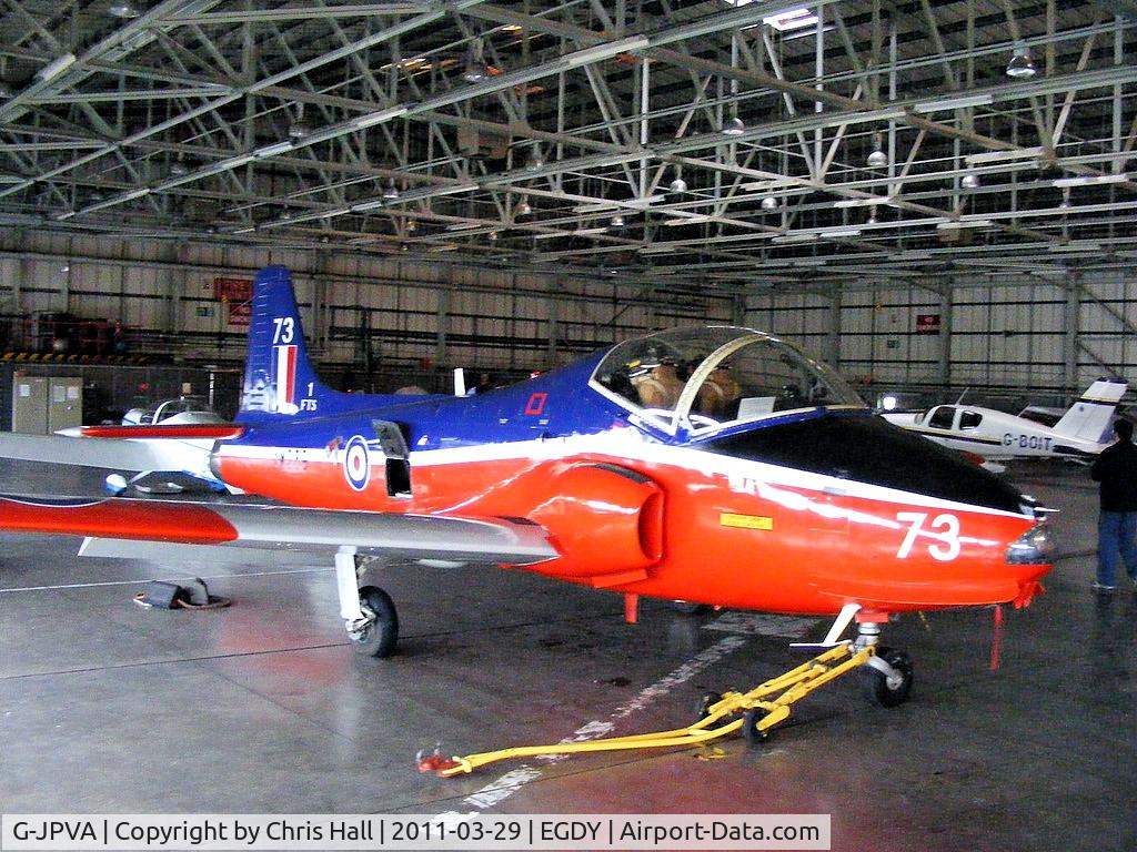 G-JPVA, 1971 BAC 84 Jet Provost T.5A C/N EEP/JP/953, in RAF 1 FTS colours with serial and code XW289/73