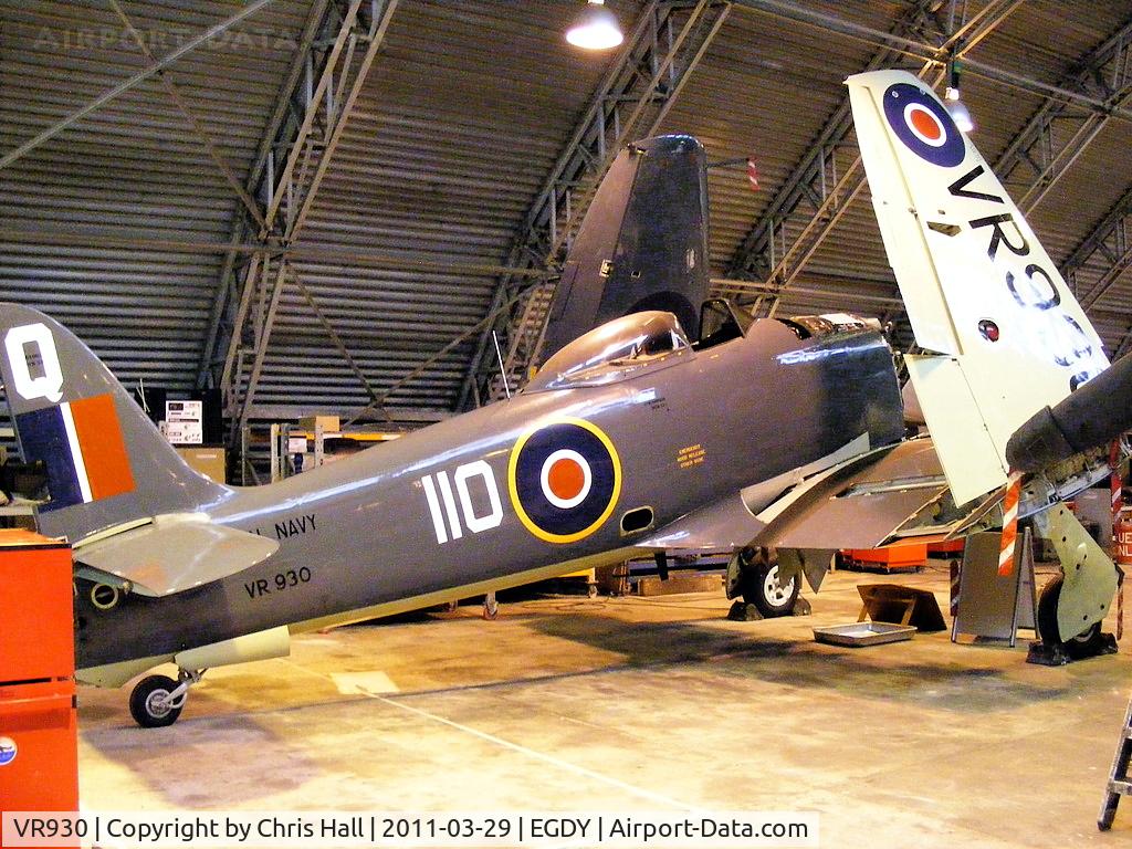 VR930, 1948 Hawker Sea Fury FB.11 C/N Not found VR930, Royal Navy Historic Flight Hawker Sea Fury FB.11 .... its engine is in USA and should return summer 2011, hopfully to fly again at the end of 2011, ready for the display circuit in 2012