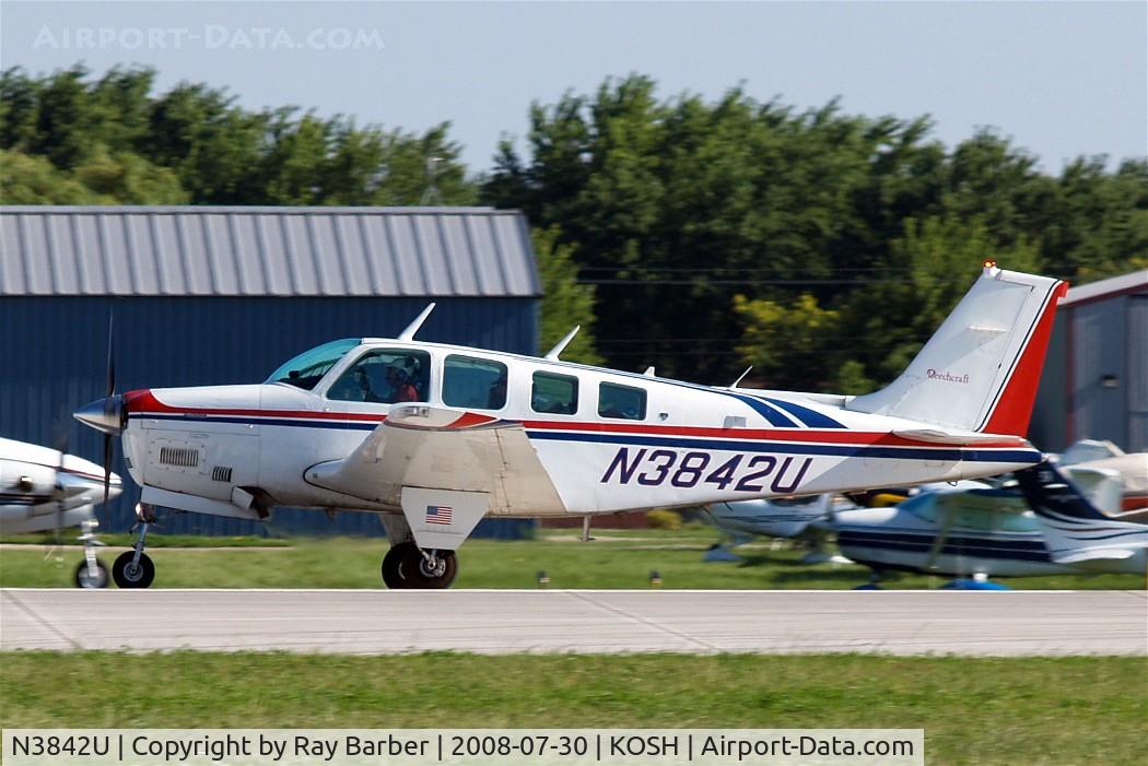 N3842U, 1981 Beech A36 Bonanza 36 C/N E-1824, Beech A36 Bonanza 36 [E-1824] Oshkosh~N 30/07/2008