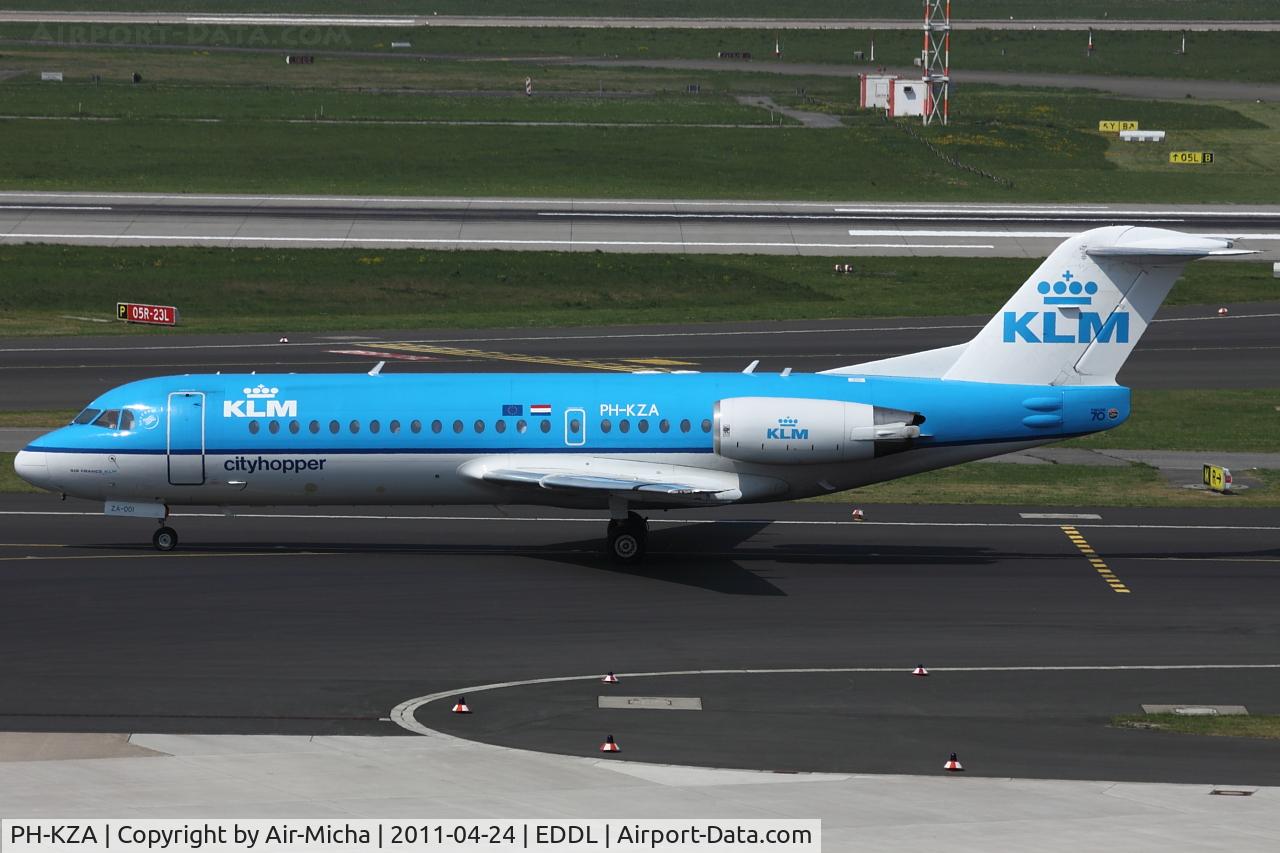 PH-KZA, 1996 Fokker 70 (F-28-070) C/N 11567, KLM Cityhopper