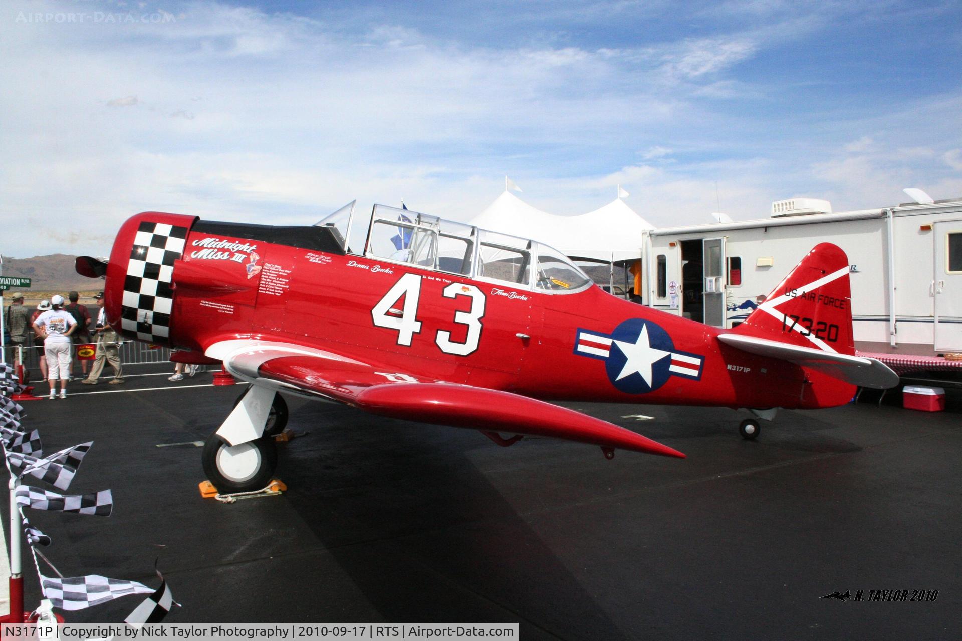 N3171P, 1941 North American AT-6 C/N 7320, Midnight Miss III owned by Dennis Buehn