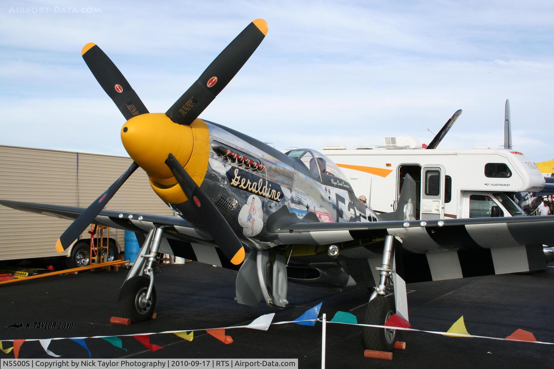 N5500S, 1944 North American F-51D Mustang C/N 44-63655, Geraldine from Kenosha, Wi.