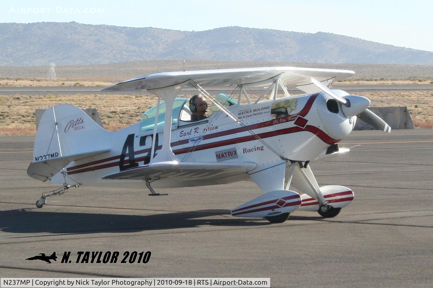N237MP, Pitts S-1S Special C/N 7-0237, Earl Allen returning to the pitts after coming in 2nd to Jon Gourley in 