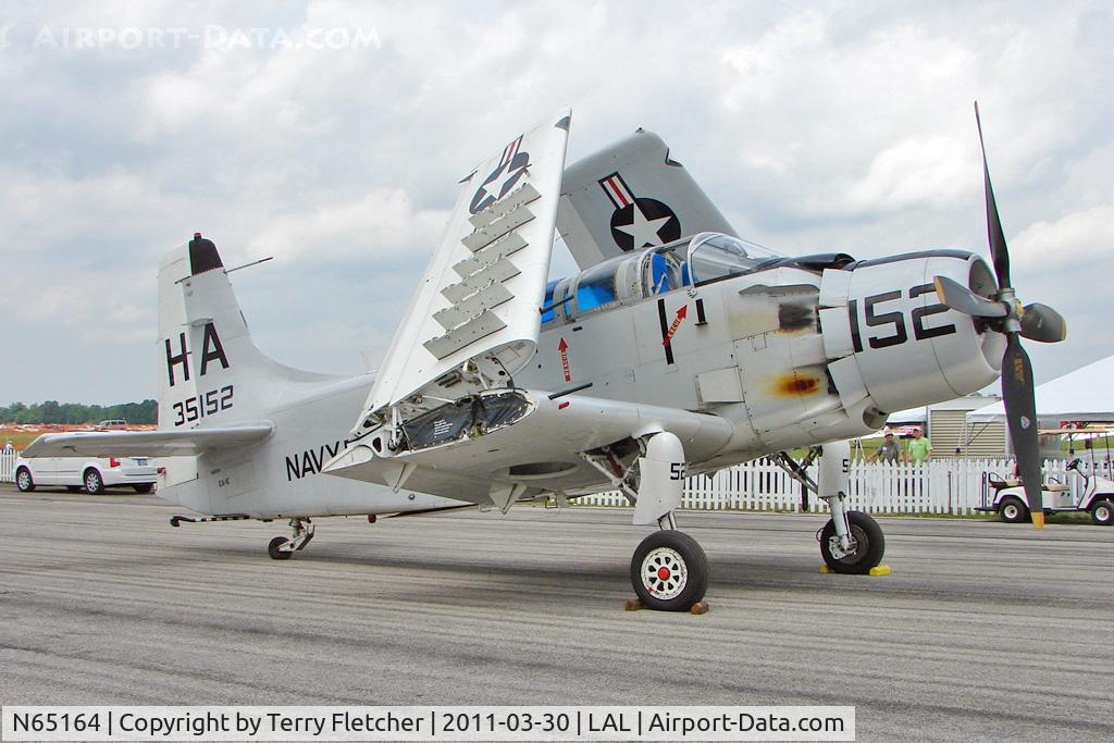 N65164, 1955 Douglas EA-1E Skyraider AD-5W C/N 55-471DH, 2011 Sun n Fun -  Lakeland Florida