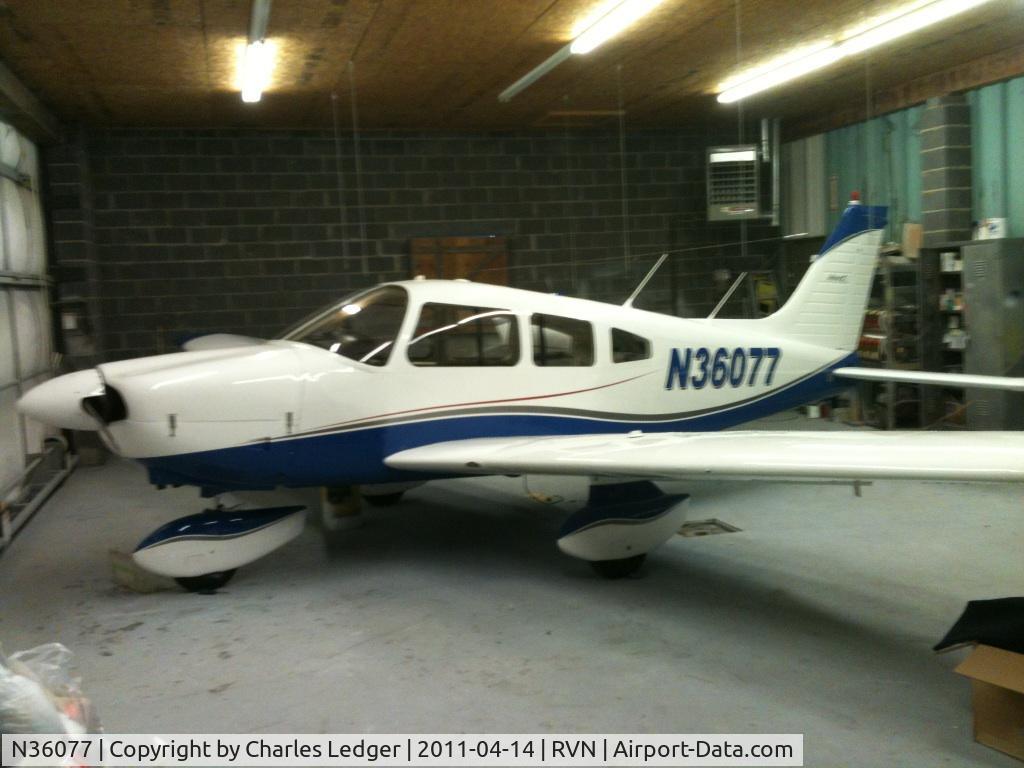 N36077, 1978 Piper PA-28-181 C/N 28-7890492, Just out of paint and waiting for a new interior.
