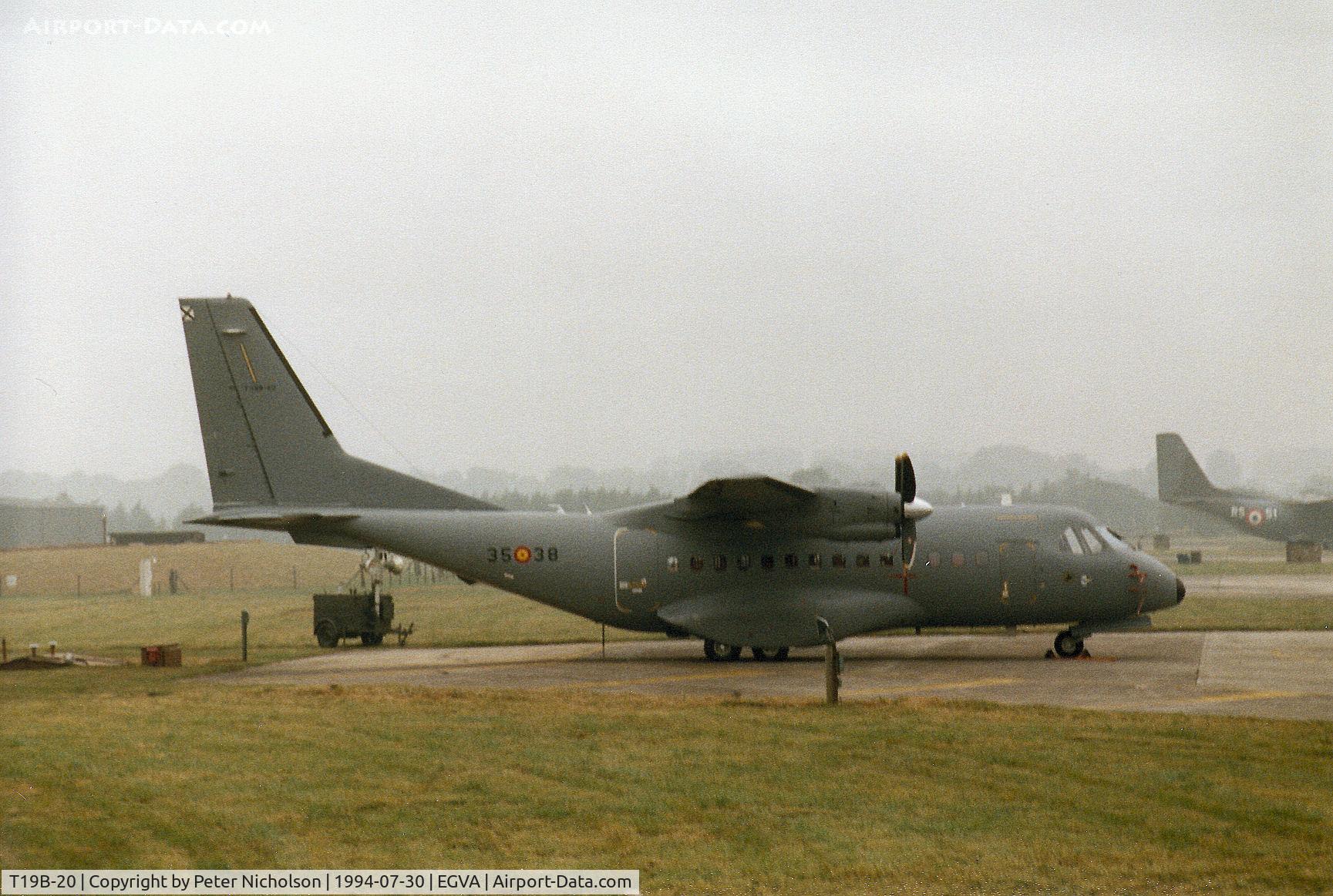 T19B-20, 1993 Airtech CN-235M-100 C/N C079, CN-235M-100 of Ala 35 Spanish Air Force on display at the 1994 Intnl Air Tattoo at RAF Fairford.