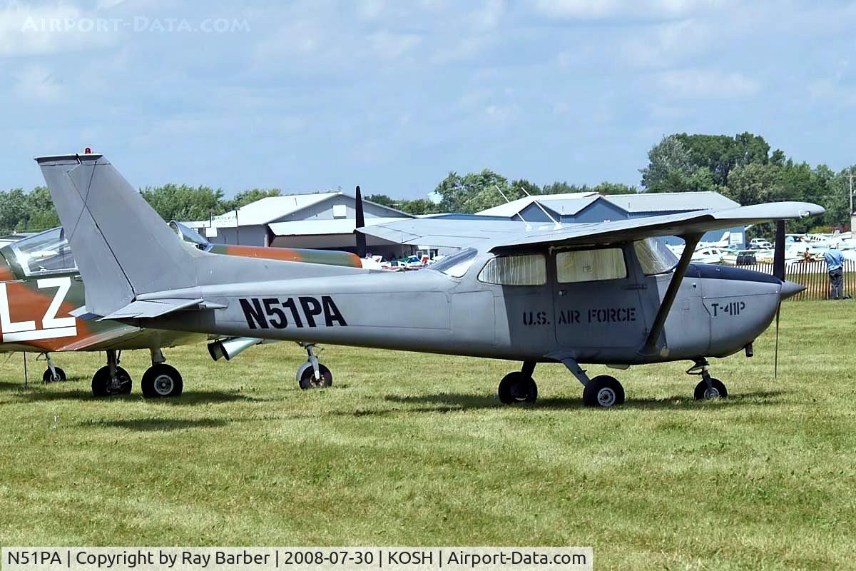 N51PA, 1972 Cessna 172M C/N 17260792, Cessna 172M Skyhawk [172-60792] Oshkosh~N 30/07/2008