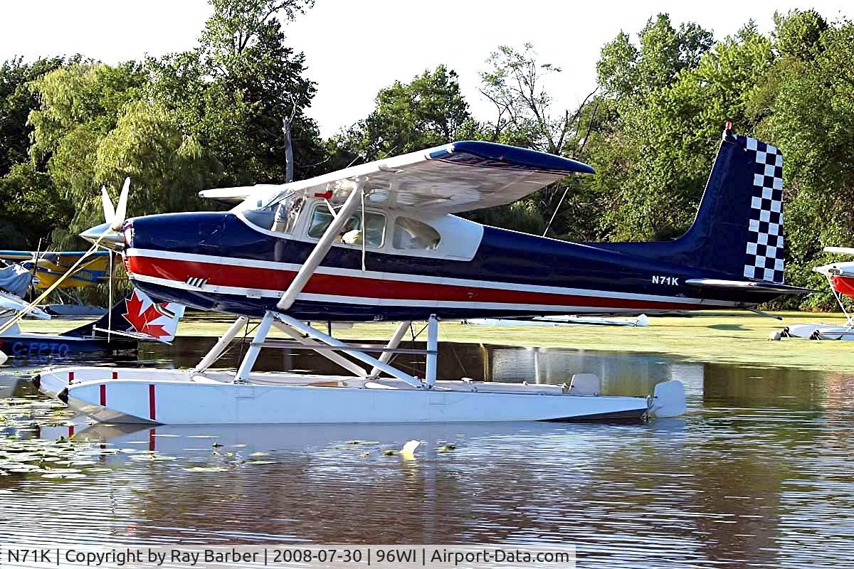 N71K, 1962 Cessna 180E C/N 18051115, Cessna 180E [180-51115] Oshkosh-Lake Winnebago Seaplane Base~N 30/07/2008