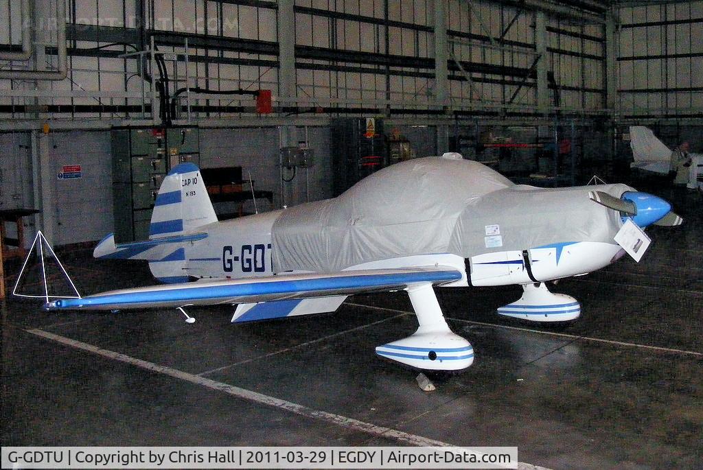 G-GDTU, 1983 Mudry CAP-10B C/N 193, inside the 727 NAS Hangar