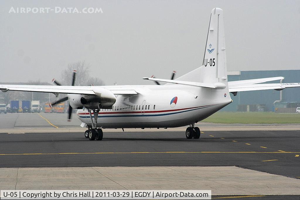 U-05, 1992 Fokker 50 C/N 20253, Royal Netherlands Air Force F50