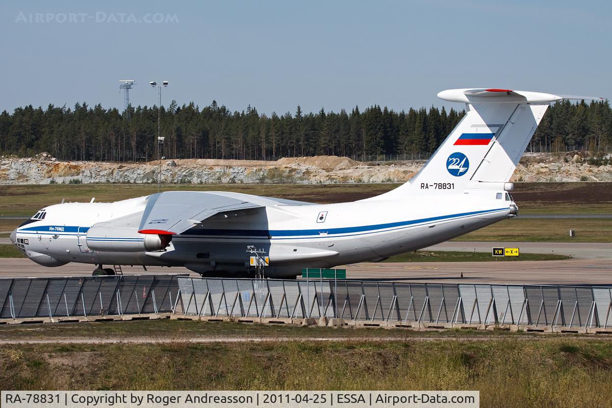 RA-78831, 1990 Ilyushin Il-76MD C/N 1003401017, Arrived a few days before Putin's visit.
