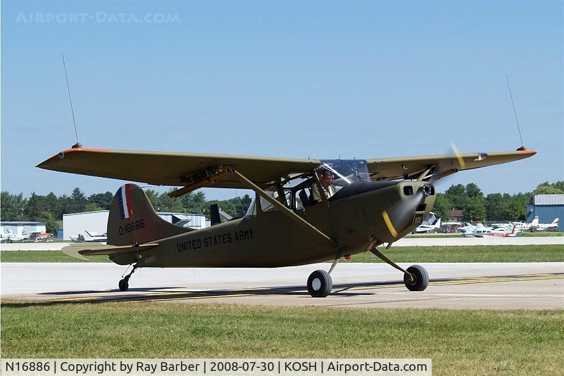 N16886, 1951 Cessna O-1G Bird Dog C/N 22706, Cessna O-1G Bird Dog [22706] Oshkosh~N 30/07/2008