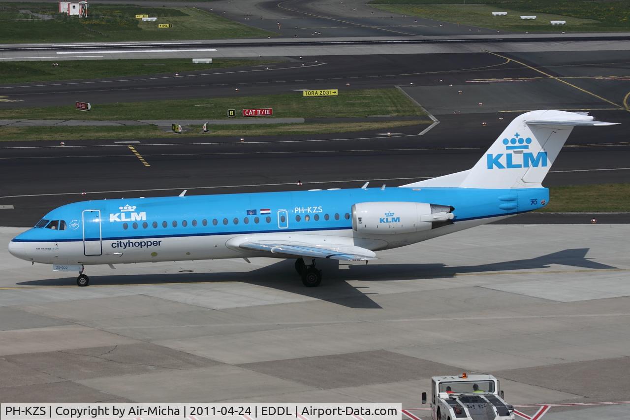 PH-KZS, 1995 Fokker F70 (F-28-0070) C/N 11540, KLM Cityhopper