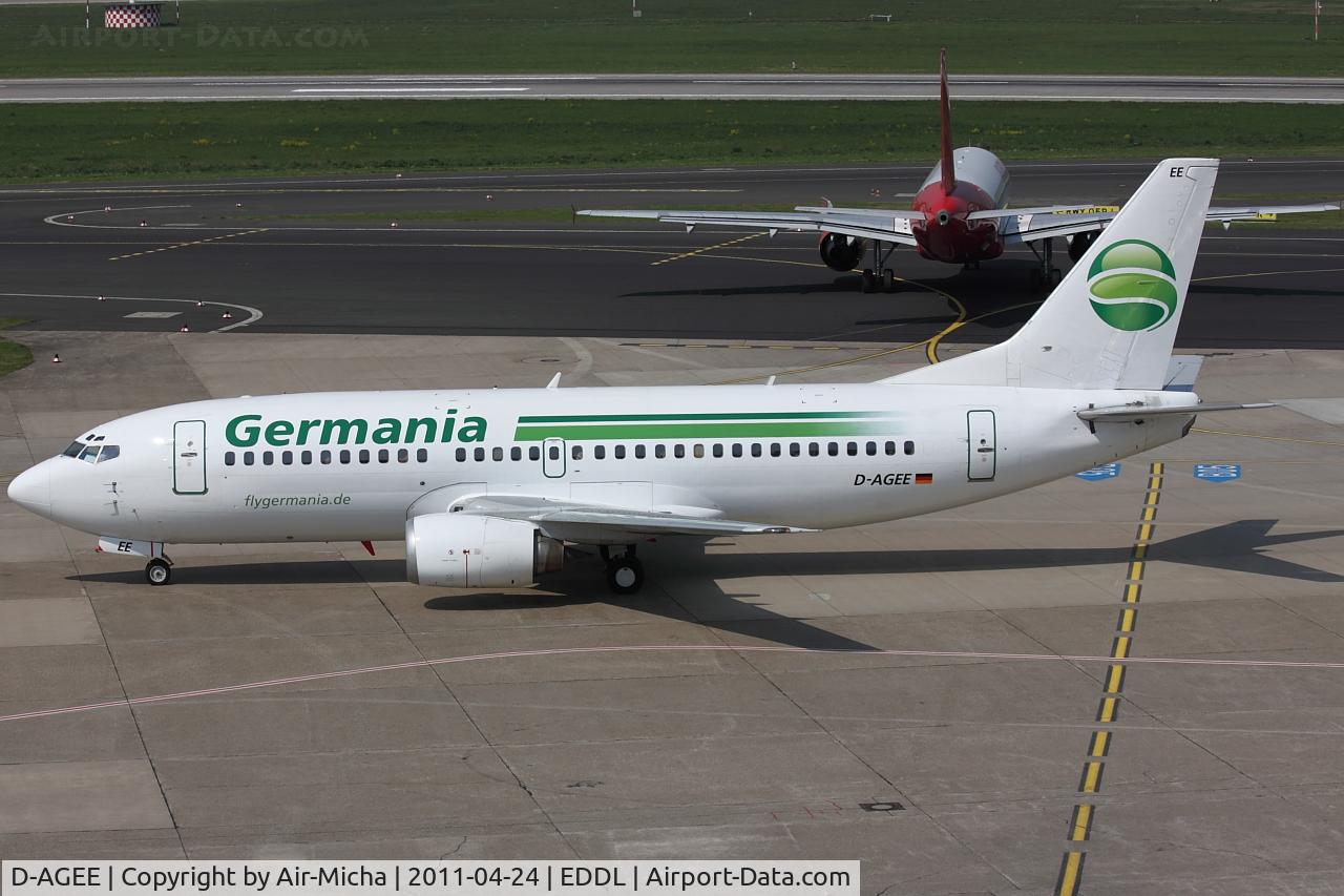D-AGEE, 1988 Boeing 737-35B C/N 24238, Germania