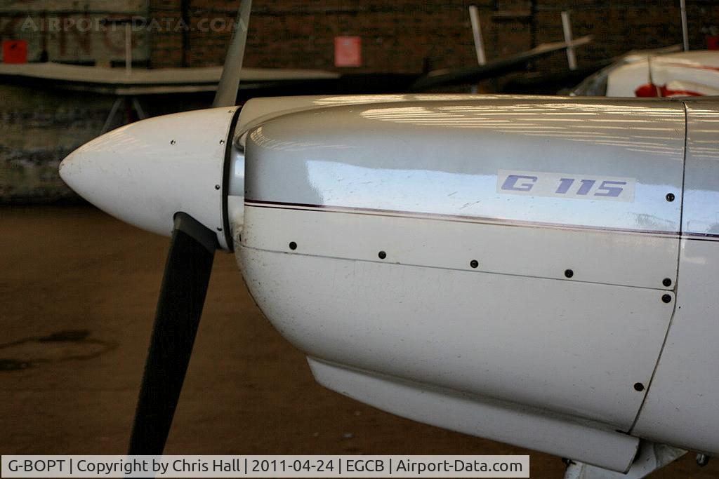 G-BOPT, 1988 Grob G-115 C/N 8046, nose of the Grob G115