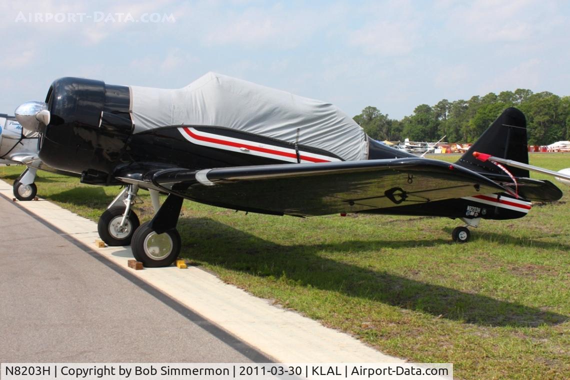 N8203H, 1960 North American T-6G Texan C/N 168-345, On display at Sun N Fun 2011 - Lakeland, FL