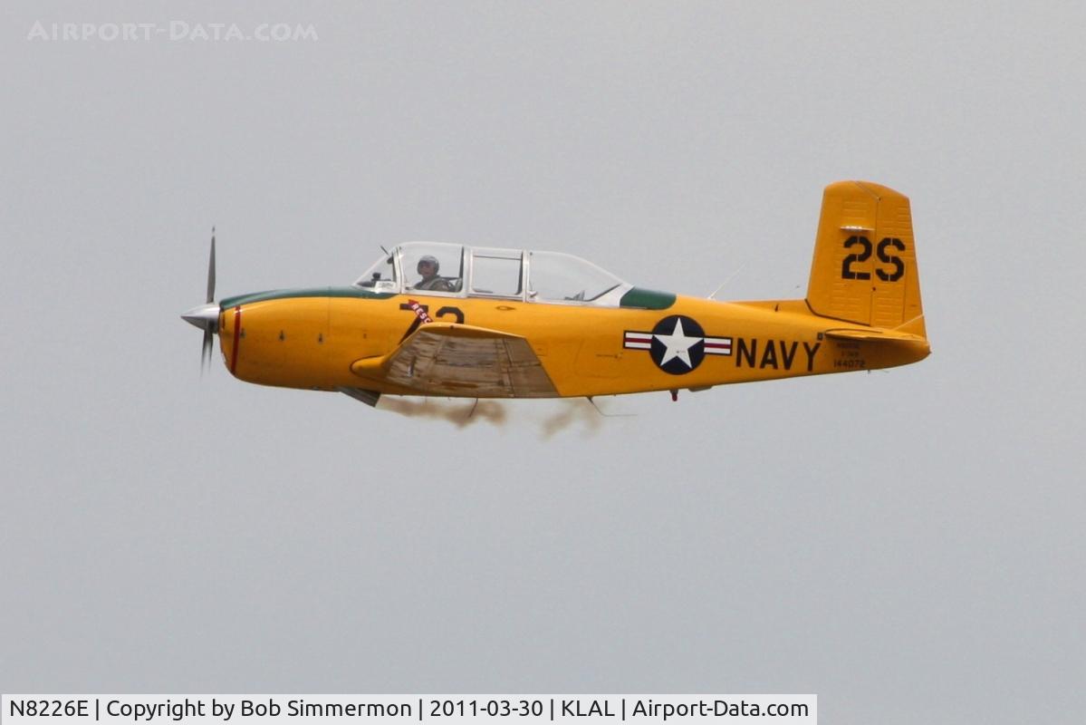 N8226E, 1957 Beech D-45 Mentor C/N BG-379, Departing Sun N Fun 2011 - Lakeland, FL