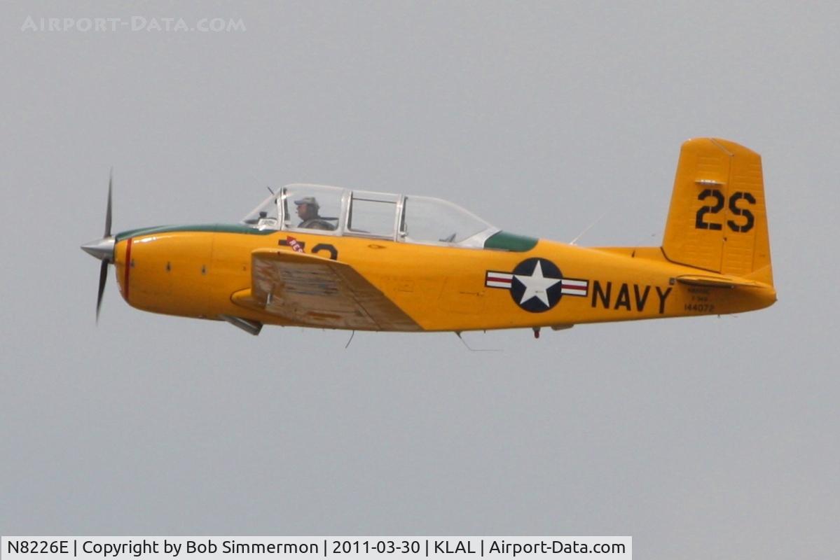 N8226E, 1957 Beech D-45 Mentor C/N BG-379, Departing Sun N Fun 2011 - Lakeland, FL