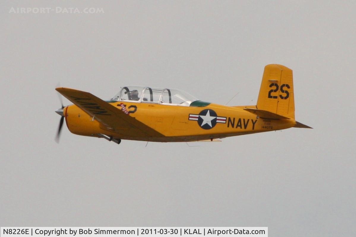 N8226E, 1957 Beech D-45 Mentor C/N BG-379, Departing Sun N Fun 2011 - Lakeland, FL