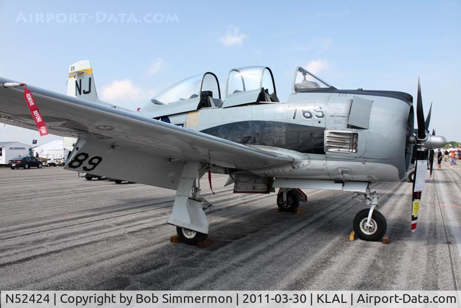 N52424, 1954 North American T-28B Trojan C/N 200-152 (137789), On display at Sun N Fun 2011 - Lakeland, FL